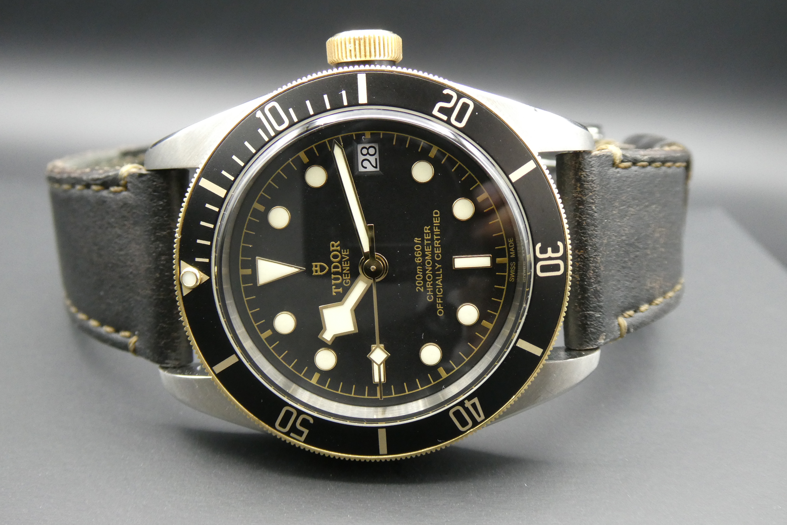x SOLD x Tudor Black Bay Heritage Steel & Gold M79733N Chronometer - Image 6