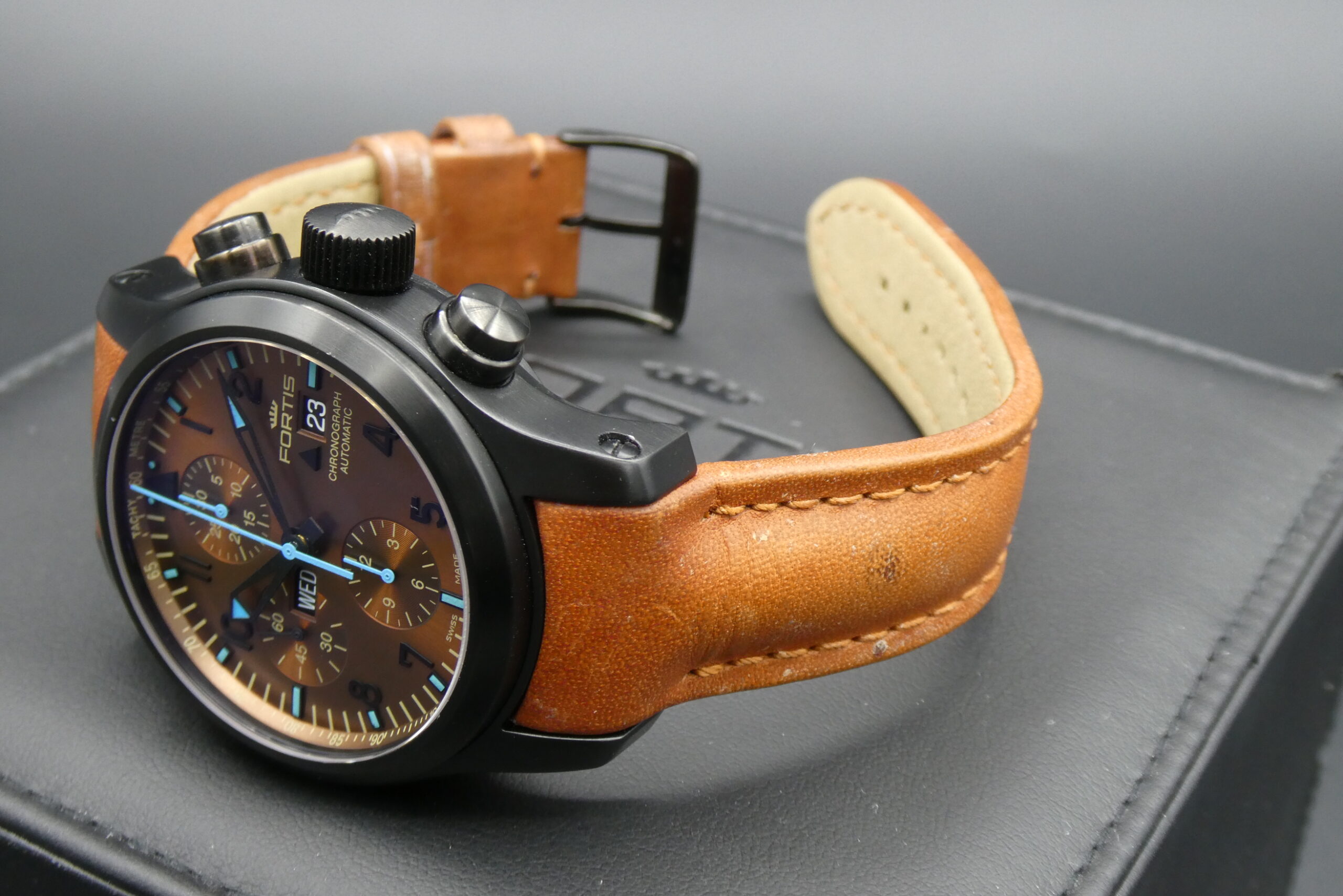 x SOLD x Fortis B-42 PVD Automatic Chronograph 42mm Limited Edition 656.18.141 - Image 6