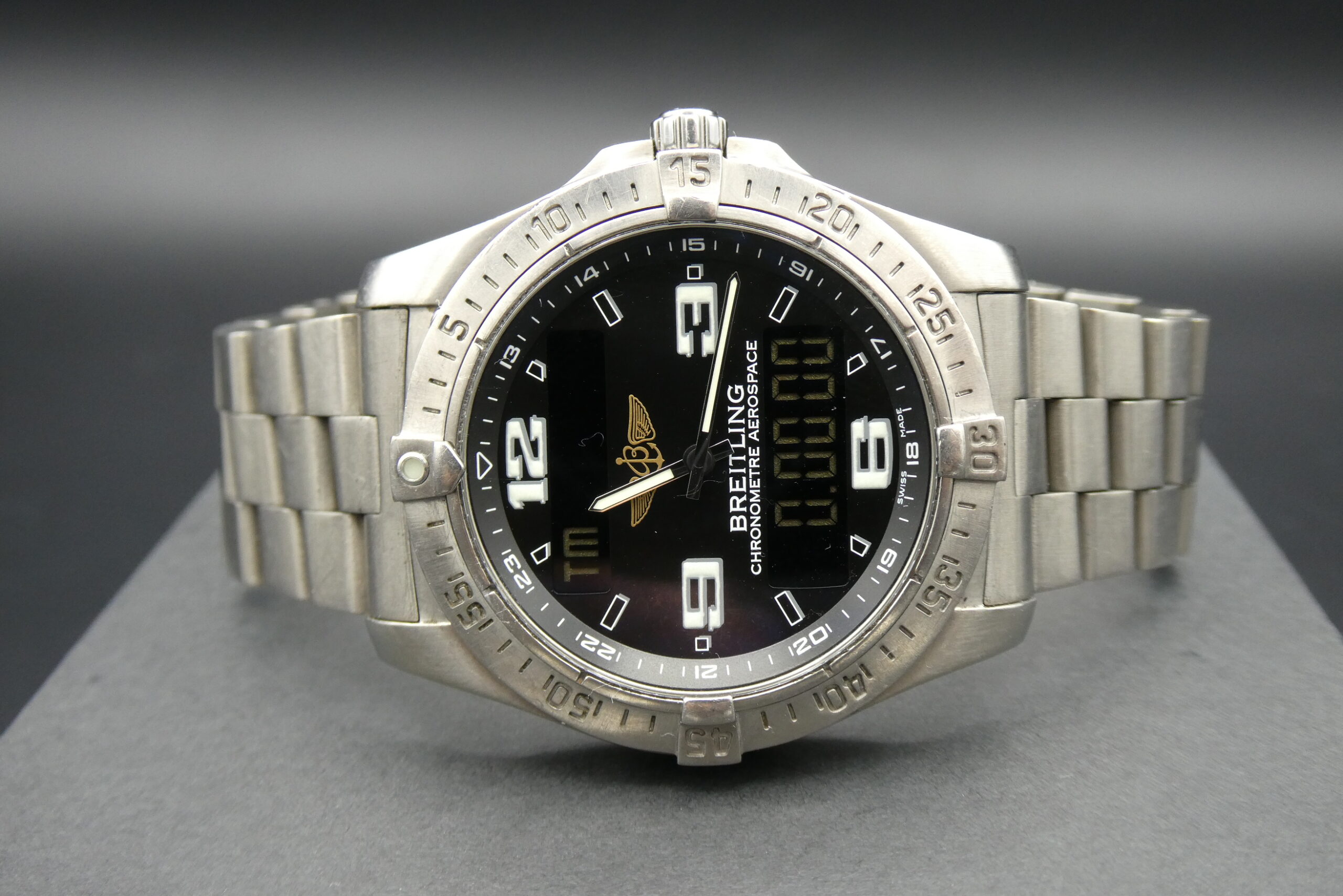x SOLD x Breitling Aerospace Advantage E79362 Titanium Alarm - Image 5