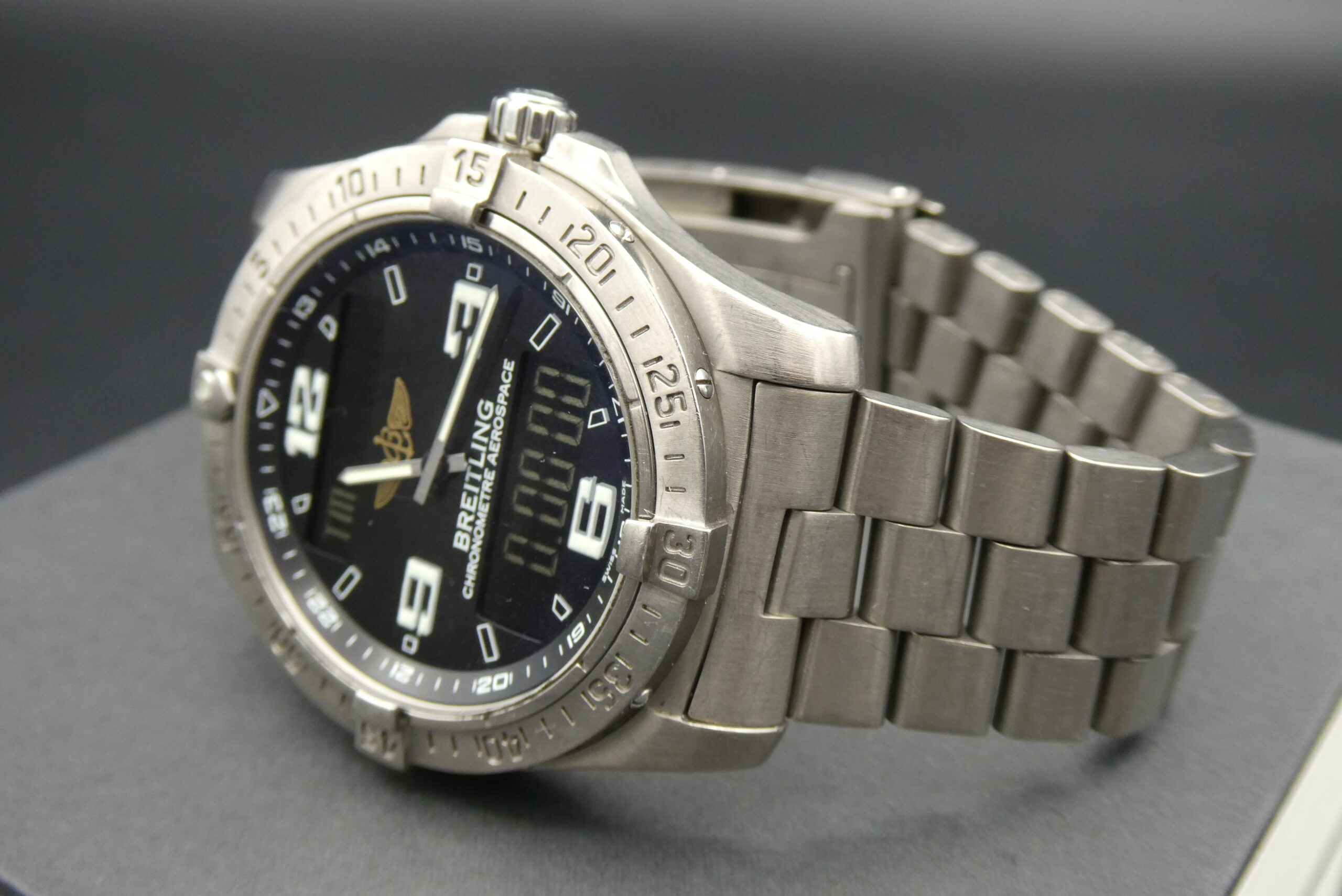 x SOLD x Breitling Aerospace Advantage E79362 Titanium Alarm - Image 6
