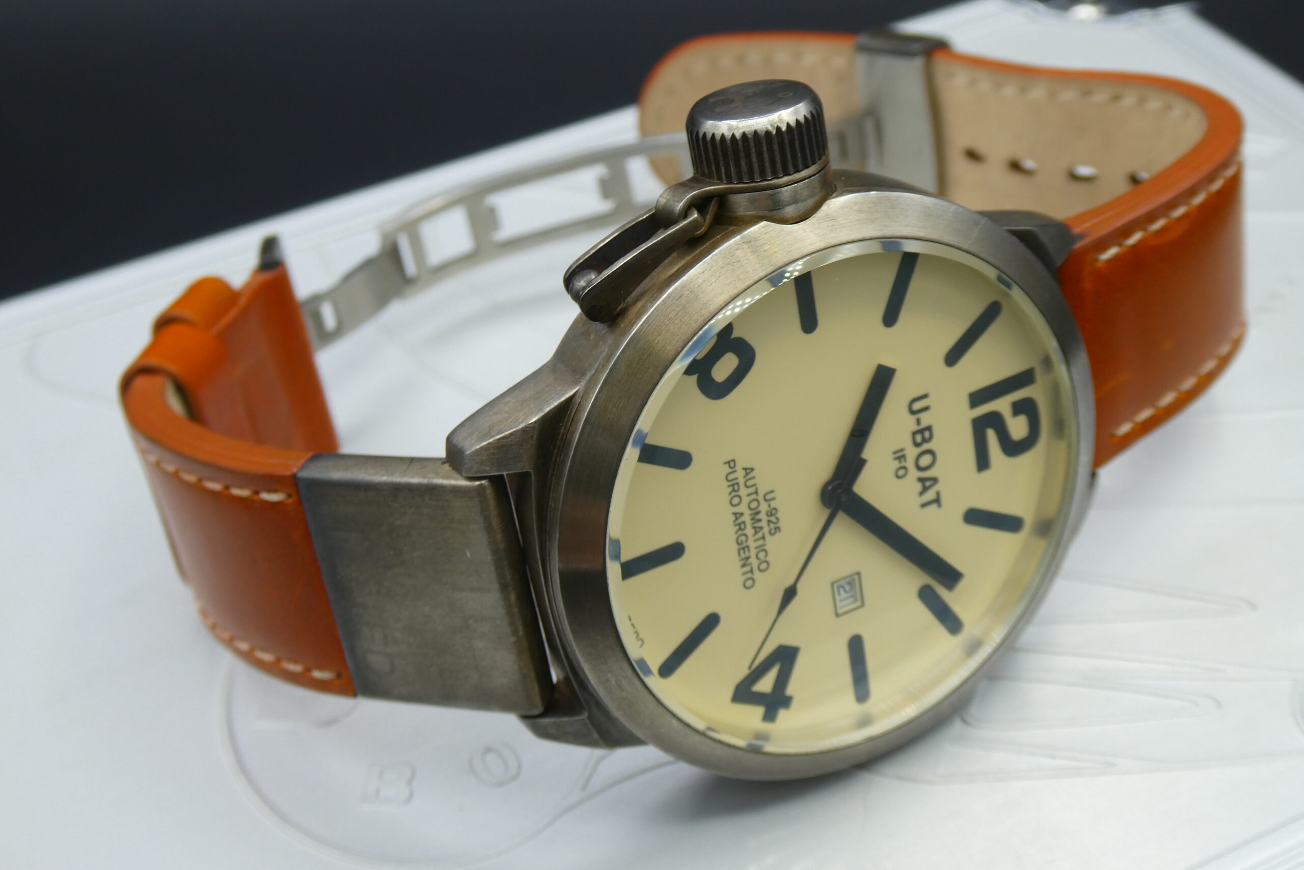 x SOLD x U-Boat IFO U-925 Silver Automatic ETA 2824-2 Limited Edition - Image 9