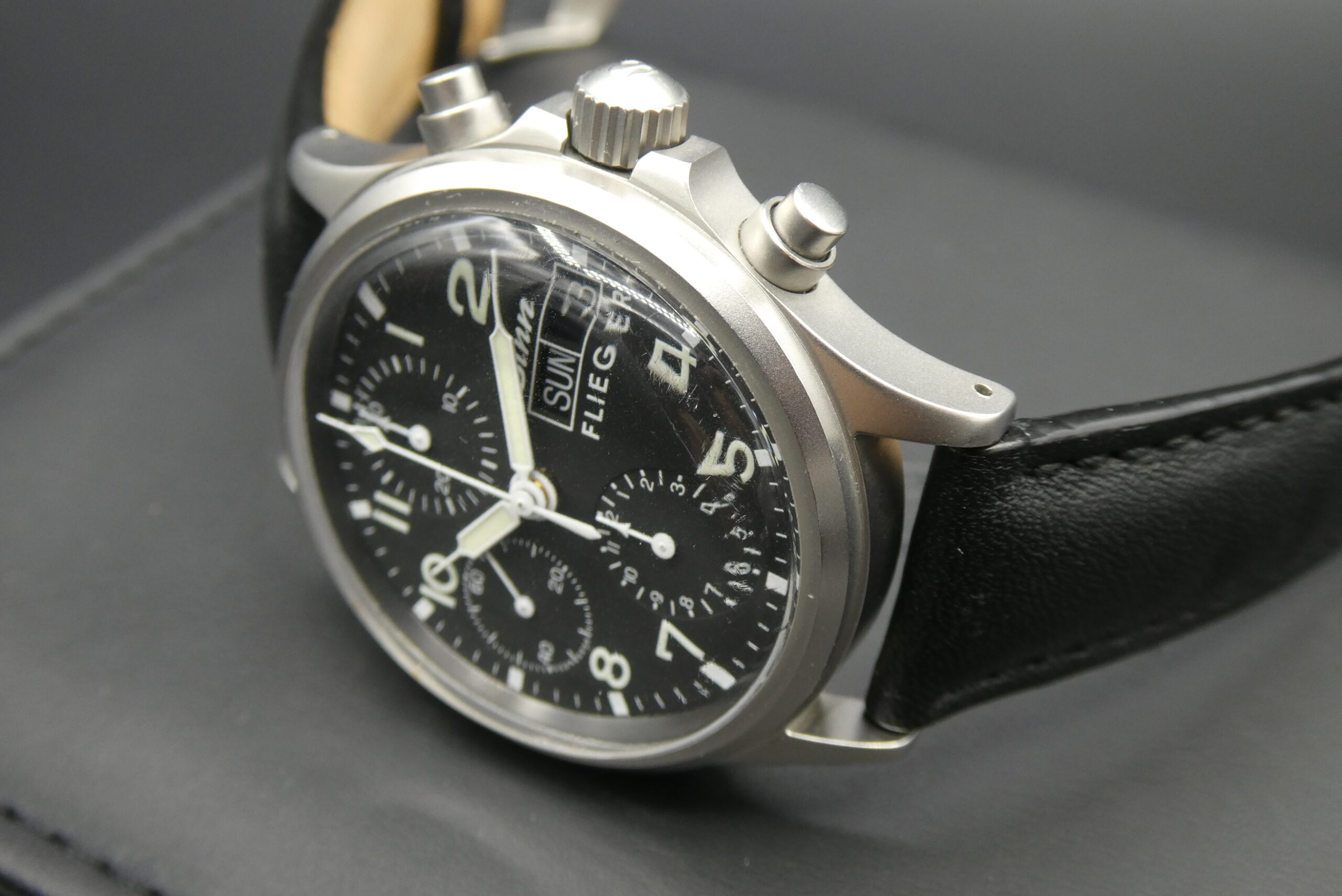 x SOLD x Sinn 356 Pilot Flieger Chronograph Acrylic Black - Image 7