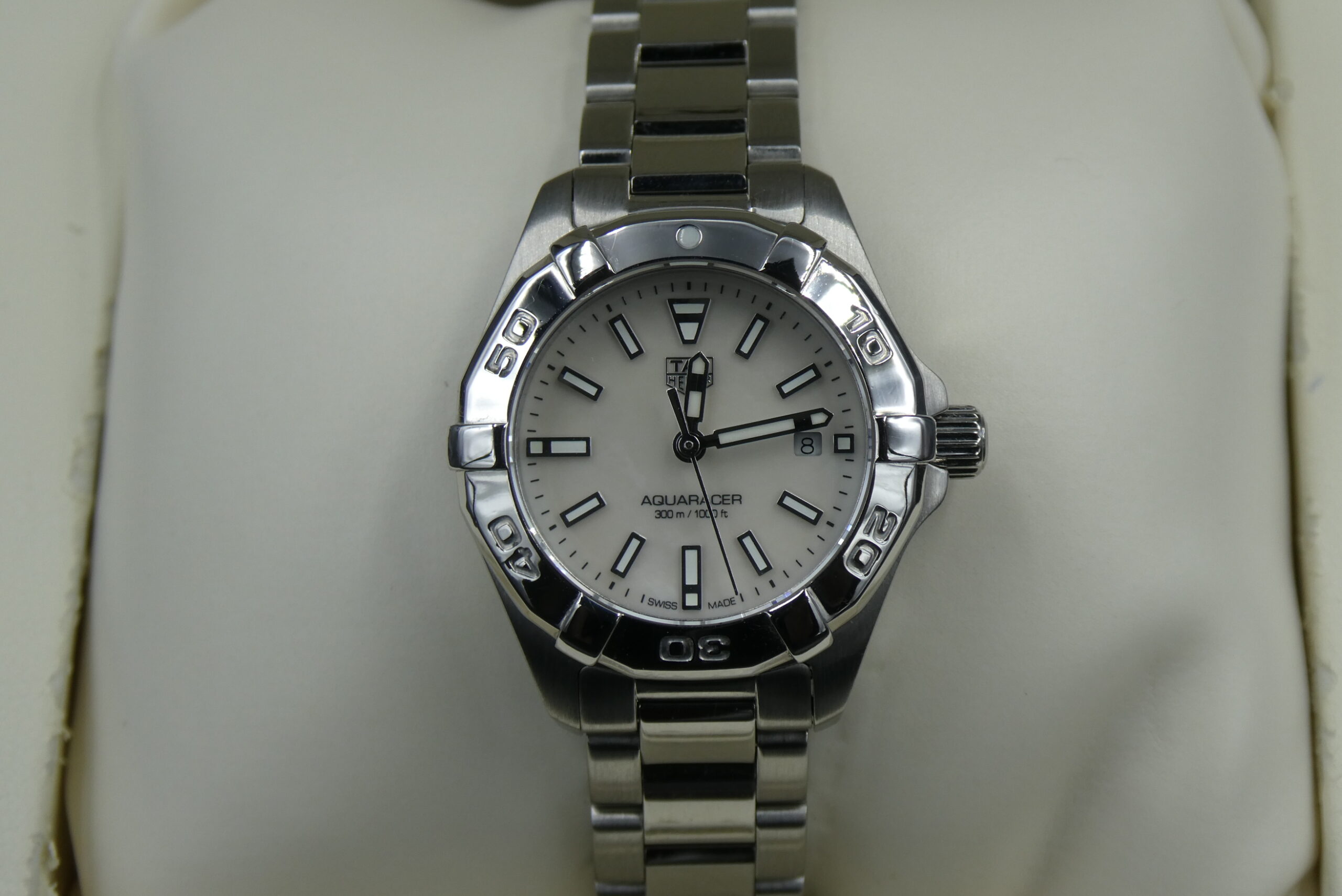 x SOLD x Tag Heuer Aquaracer Quartz 300m MOP Dial WBD1411 - Image 8