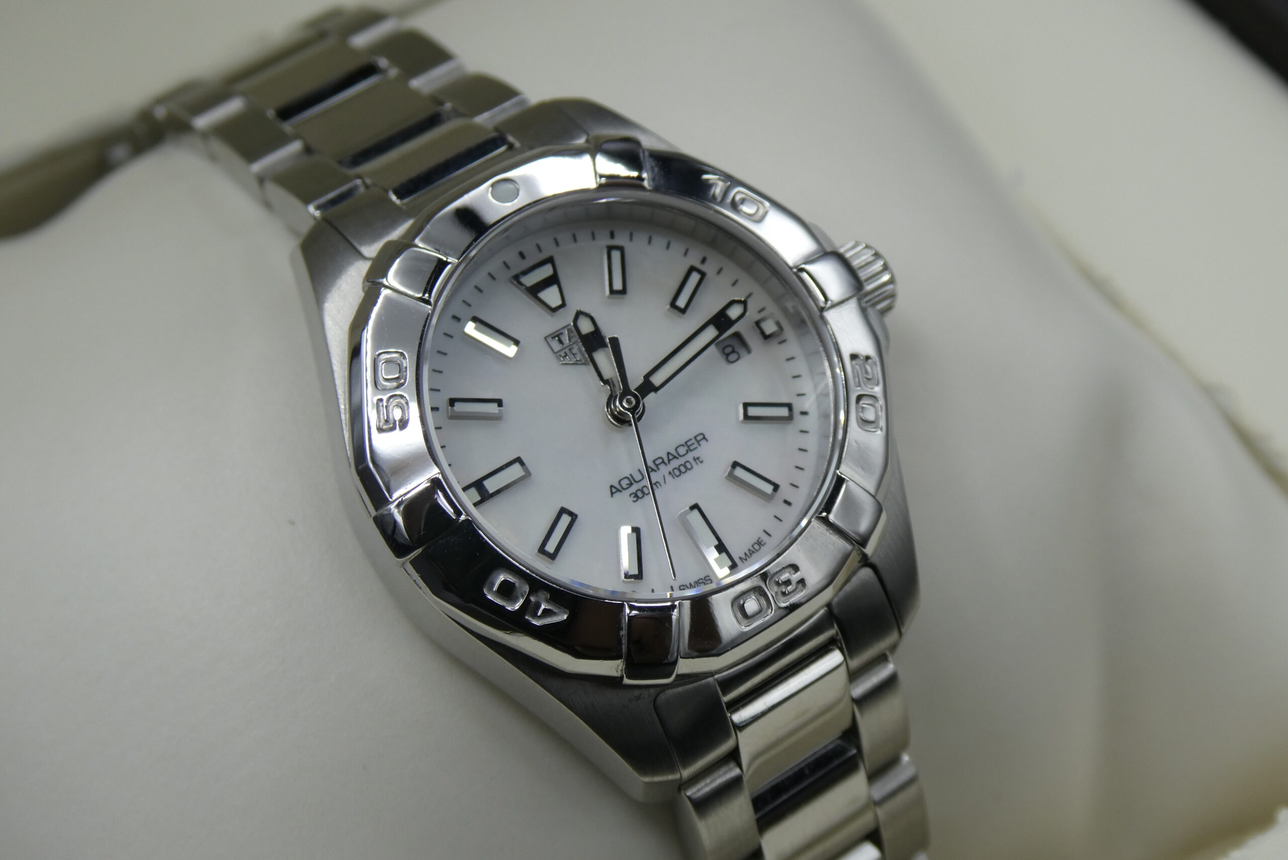 x SOLD x Tag Heuer Aquaracer Quartz 300m MOP Dial WBD1411 - Image 7