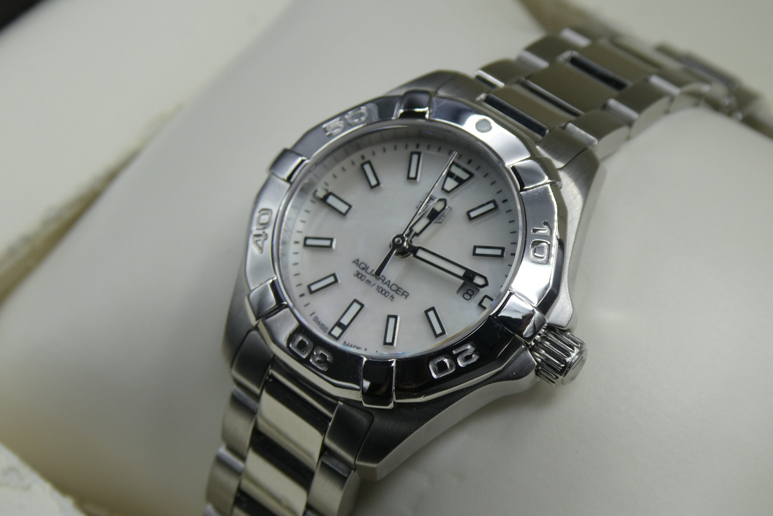 x SOLD x Tag Heuer Aquaracer Quartz 300m MOP Dial WBD1411 - Image 6