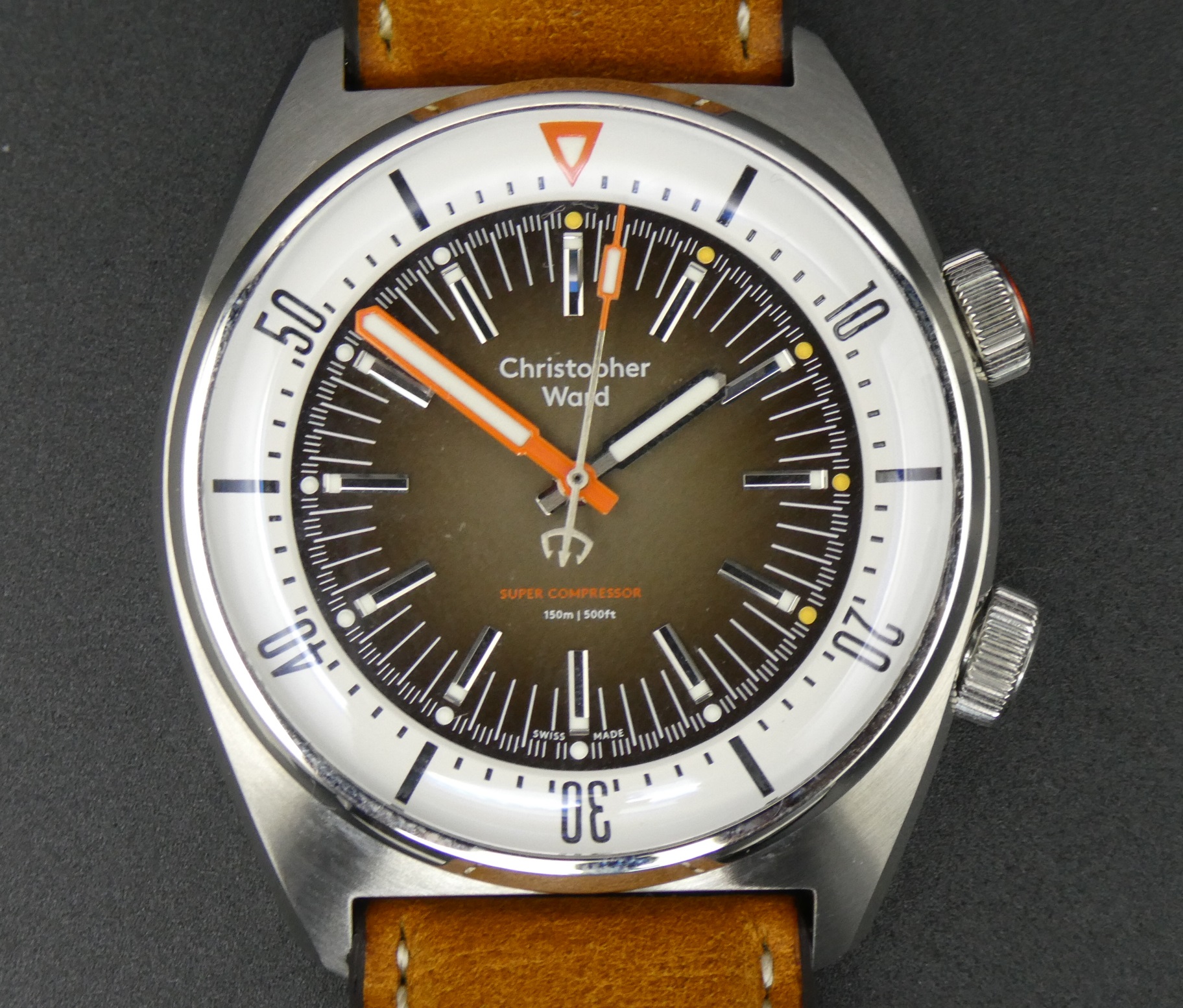 x SOLD x Christopher Ward C65 Super Compressor 41mm Black Sand