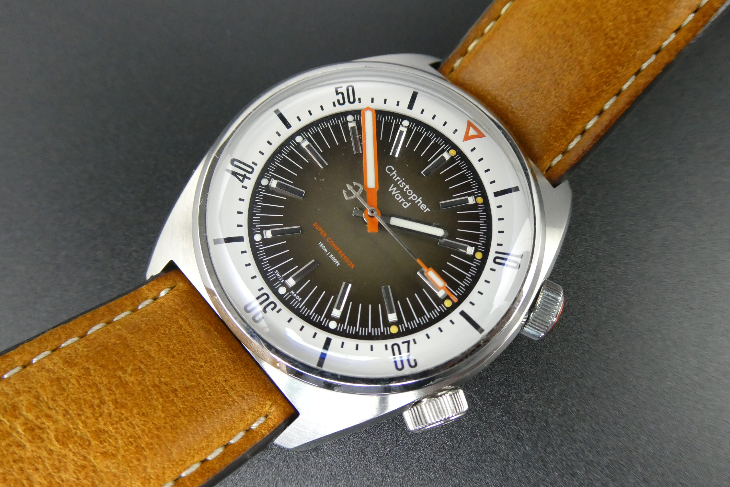 x SOLD x Christopher Ward C65 Super Compressor 41mm Black Sand