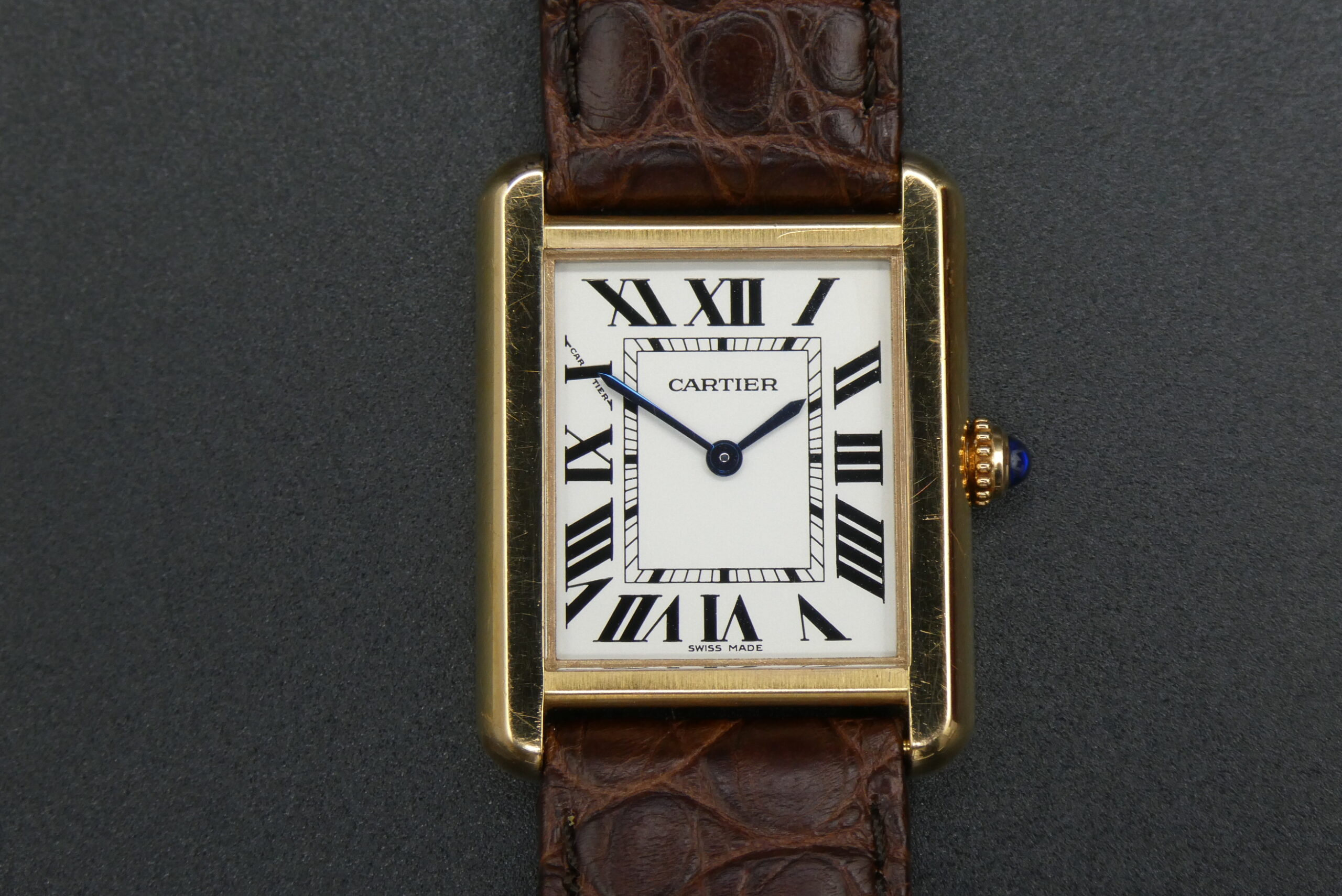 x SOLD x Cartier Tank Solo 18ct Rose Gold Quartz Ladies W5200024 3168 - Image 5