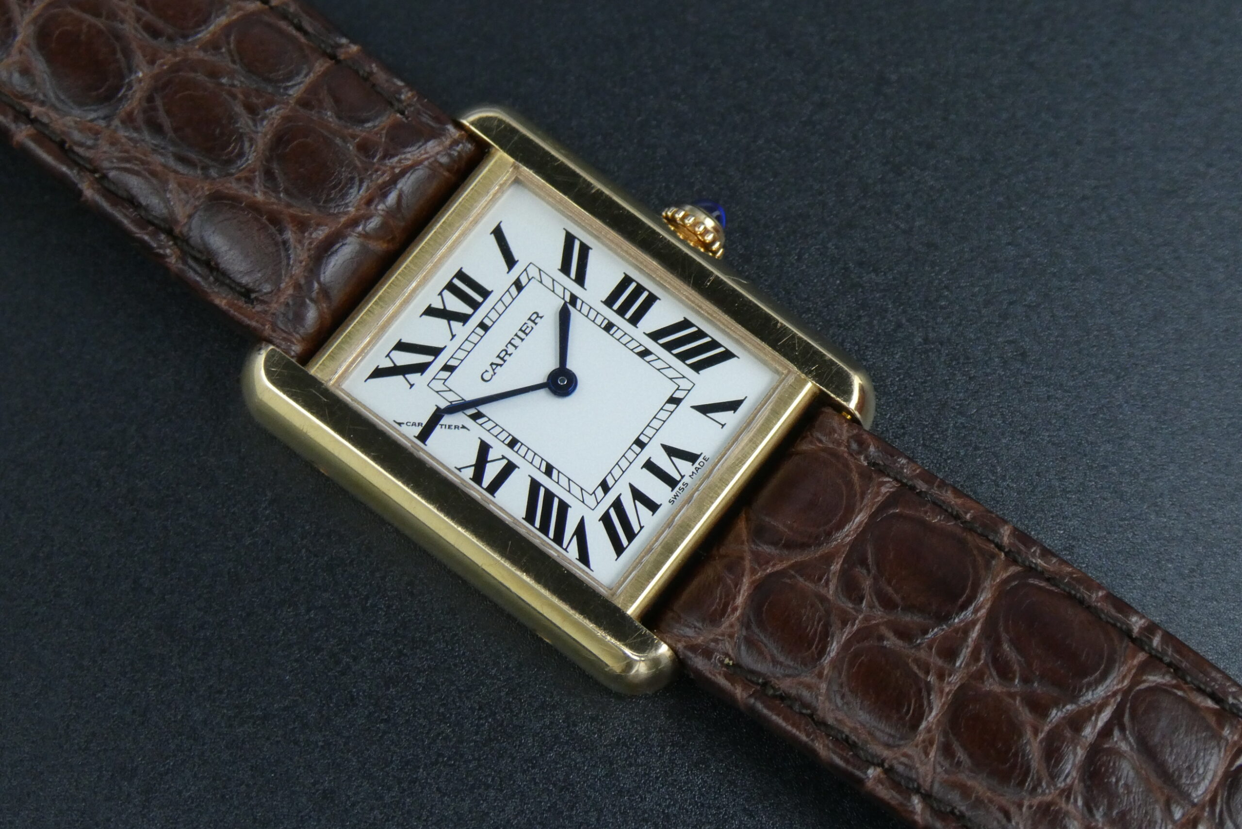 x SOLD x Cartier Tank Solo 18ct Rose Gold Quartz Ladies W5200024 3168 - Image 3