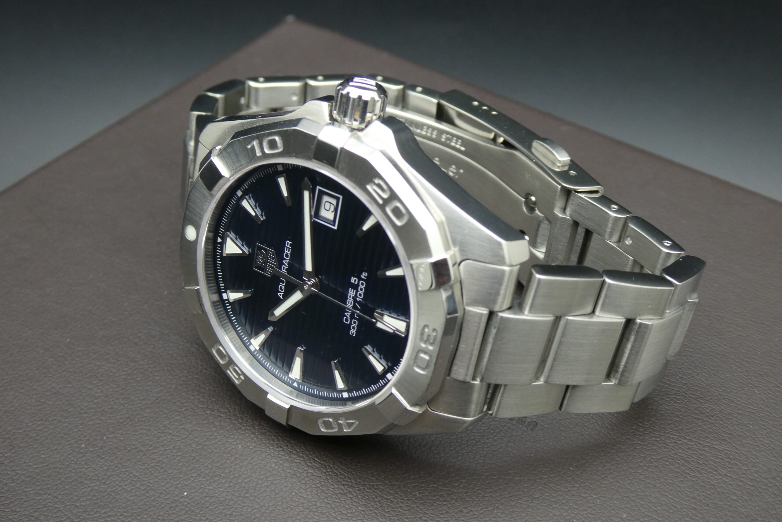 x SOLD x Tag Heuer Aquaracer 300m Cal 5 Blue Dial WAY2112 - Image 9