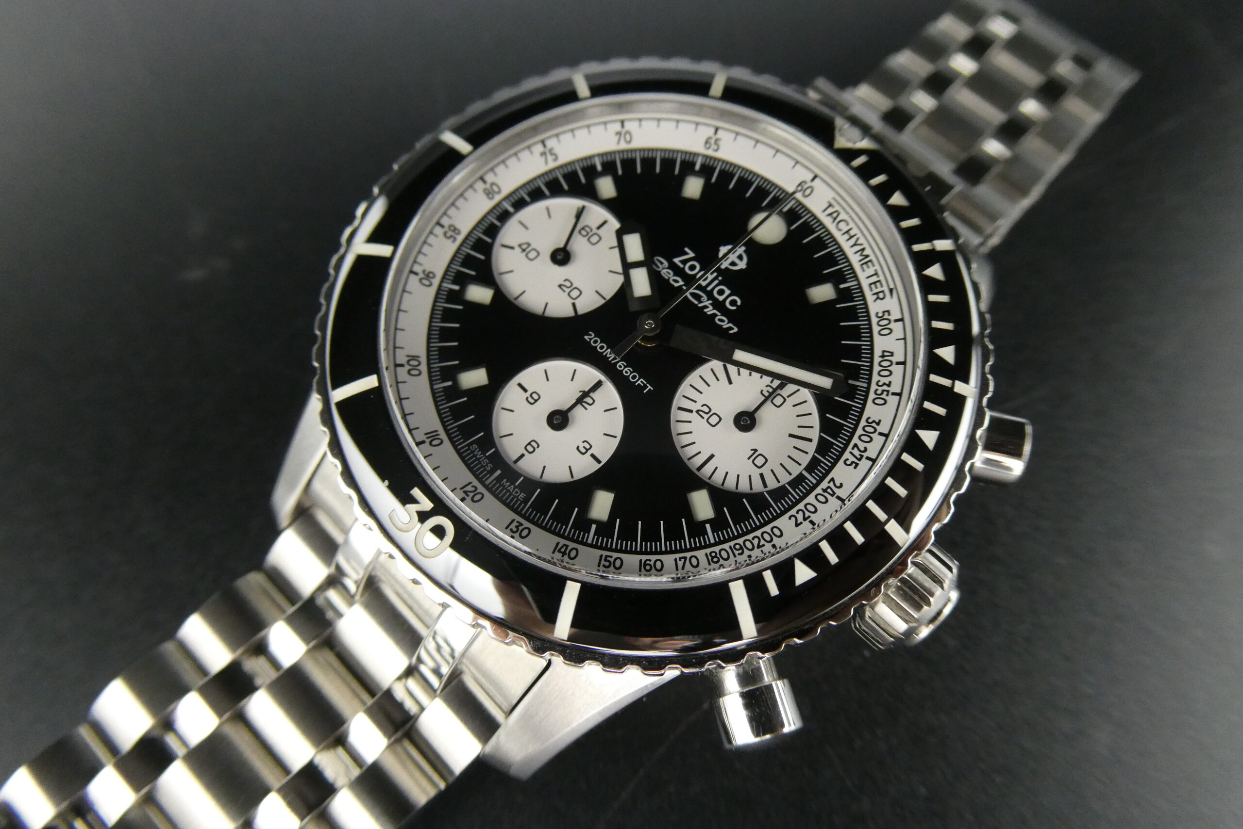 x SOLD x Zodiac Sea-Chron Automatic Steel Chronograph ZO3604 - Image 6
