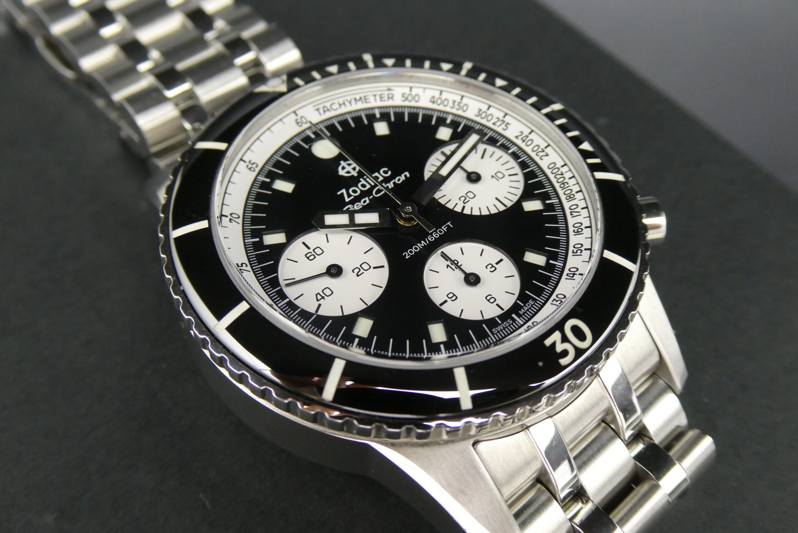 x SOLD x Zodiac Sea-Chron Automatic Steel Chronograph ZO3604 - Image 4