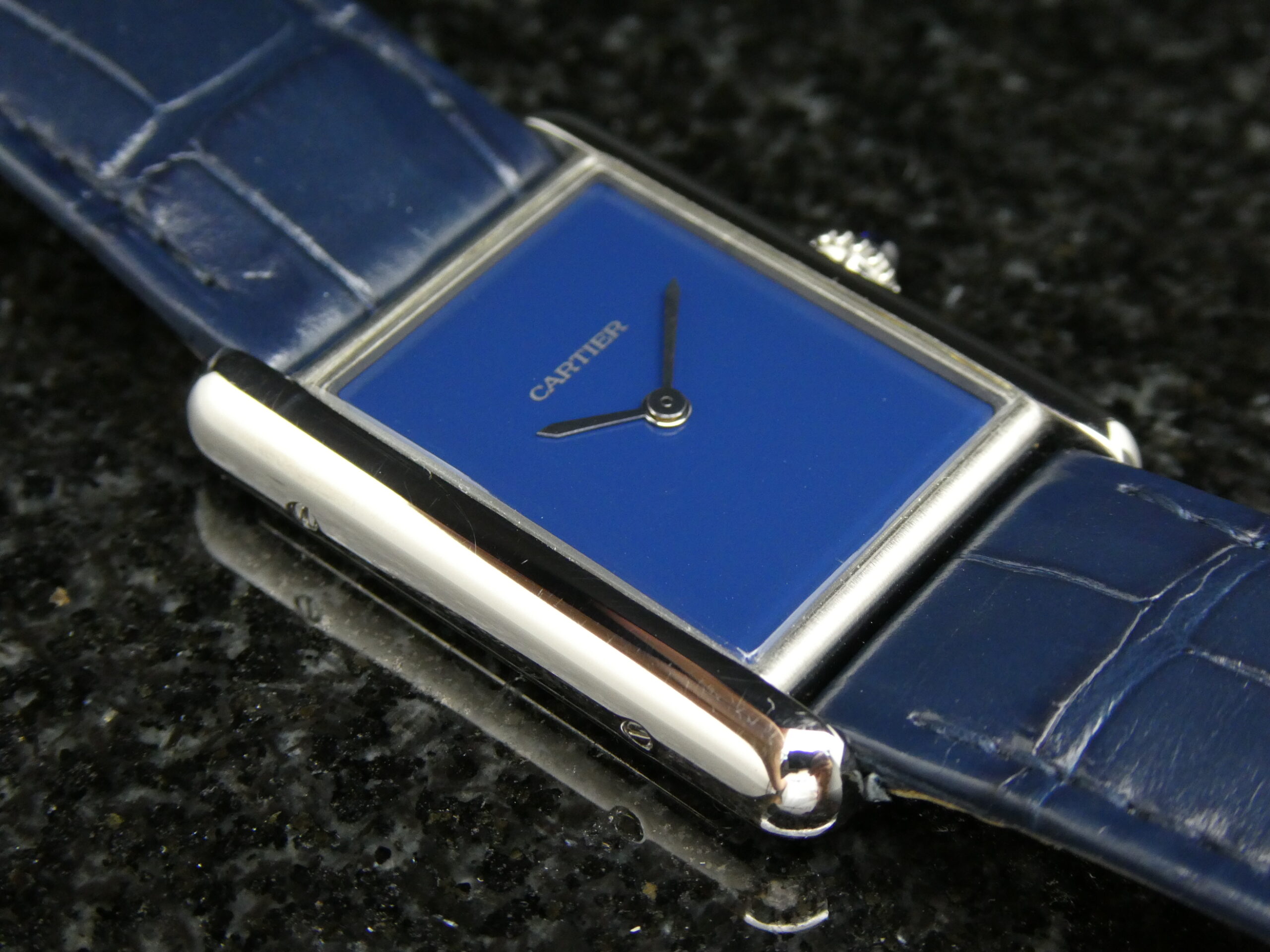 x SOLD x Cartier Tank Must Blue Dial Quartz 25.5mm WSTA0055 4323 - Image 17
