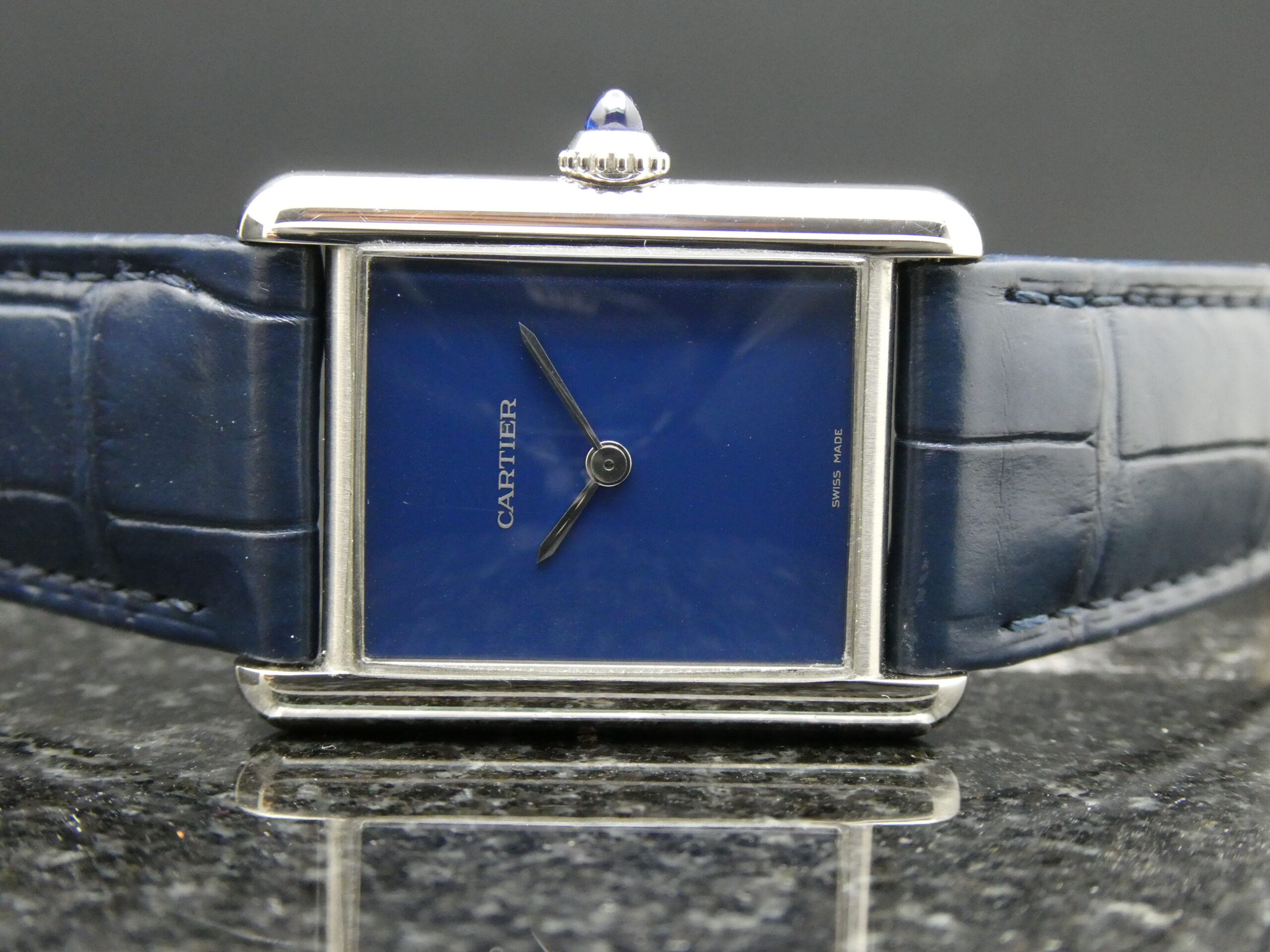 x SOLD x Cartier Tank Must Blue Dial Quartz 25.5mm WSTA0055 4323 - Image 18