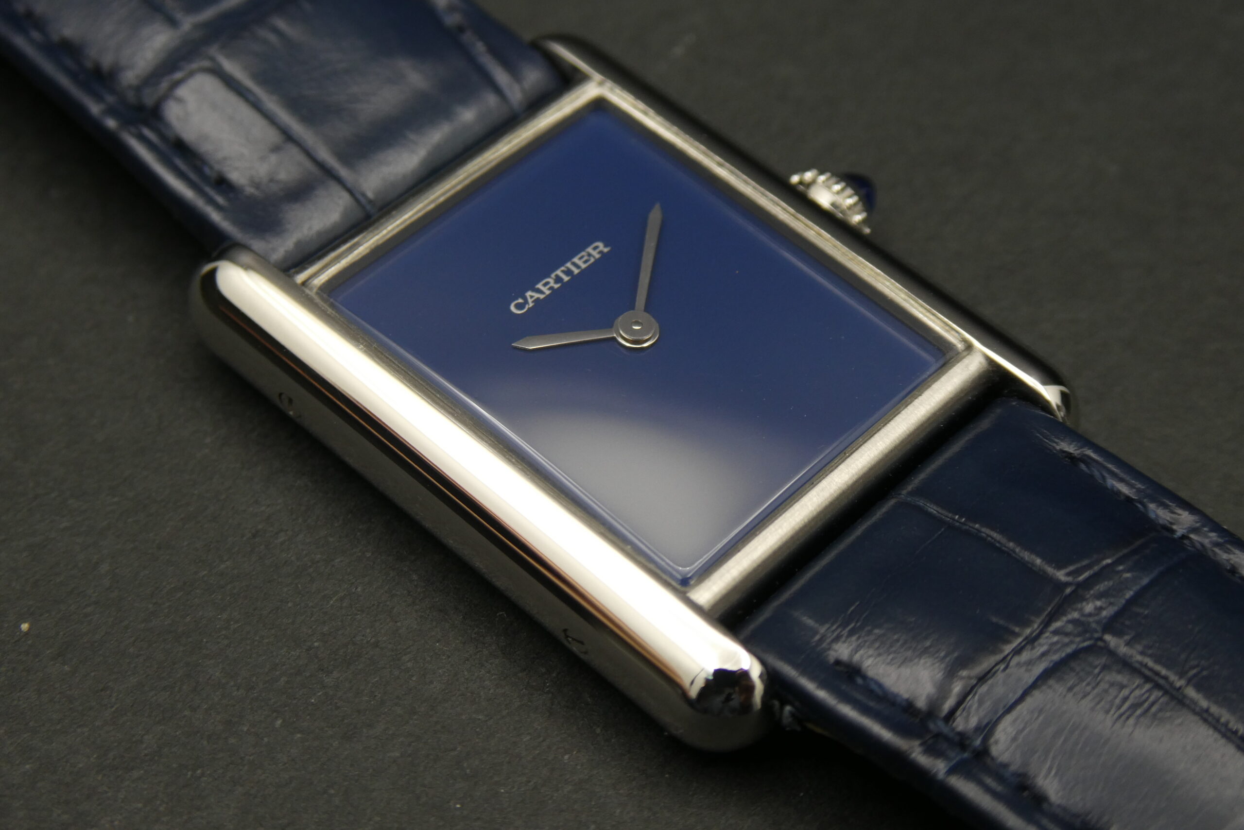 x SOLD x Cartier Tank Must Blue Dial Quartz 25.5mm WSTA0055 4323 - Image 7
