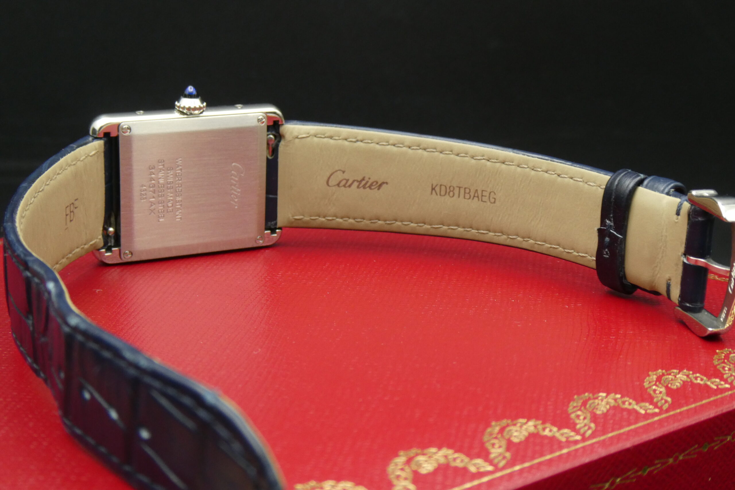 x SOLD x Cartier Tank Must Blue Dial Quartz 25.5mm WSTA0055 4323 - Image 11