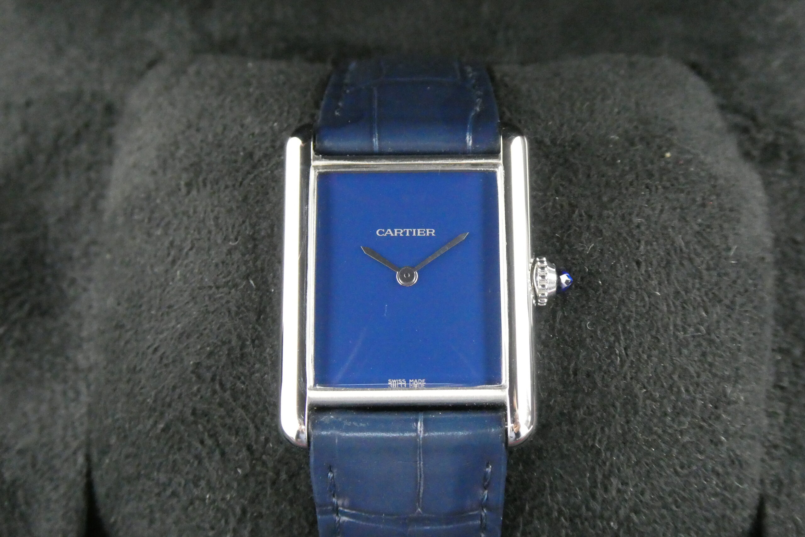 x SOLD x Cartier Tank Must Blue Dial Quartz 25.5mm WSTA0055 4323 - Image 6