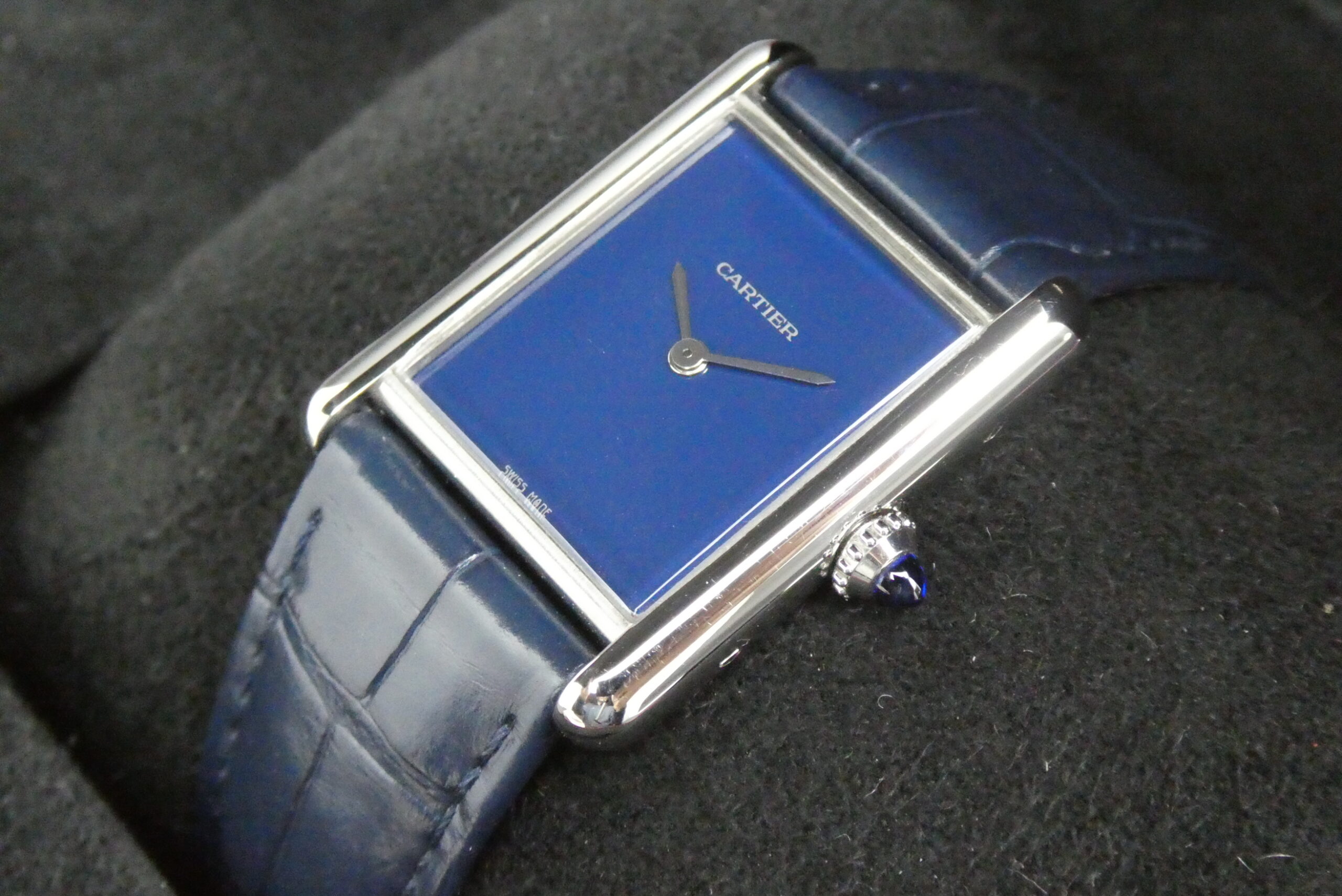 x SOLD x Cartier Tank Must Blue Dial Quartz 25.5mm WSTA0055 4323 - Image 5