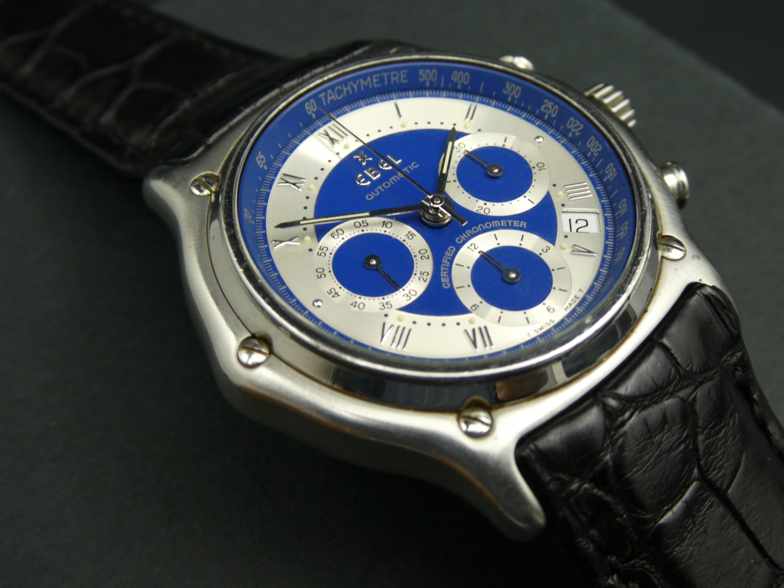 x SOLD x Ebel 1911 LeModulor Chronograph Blue dial E9137241 - Image 12