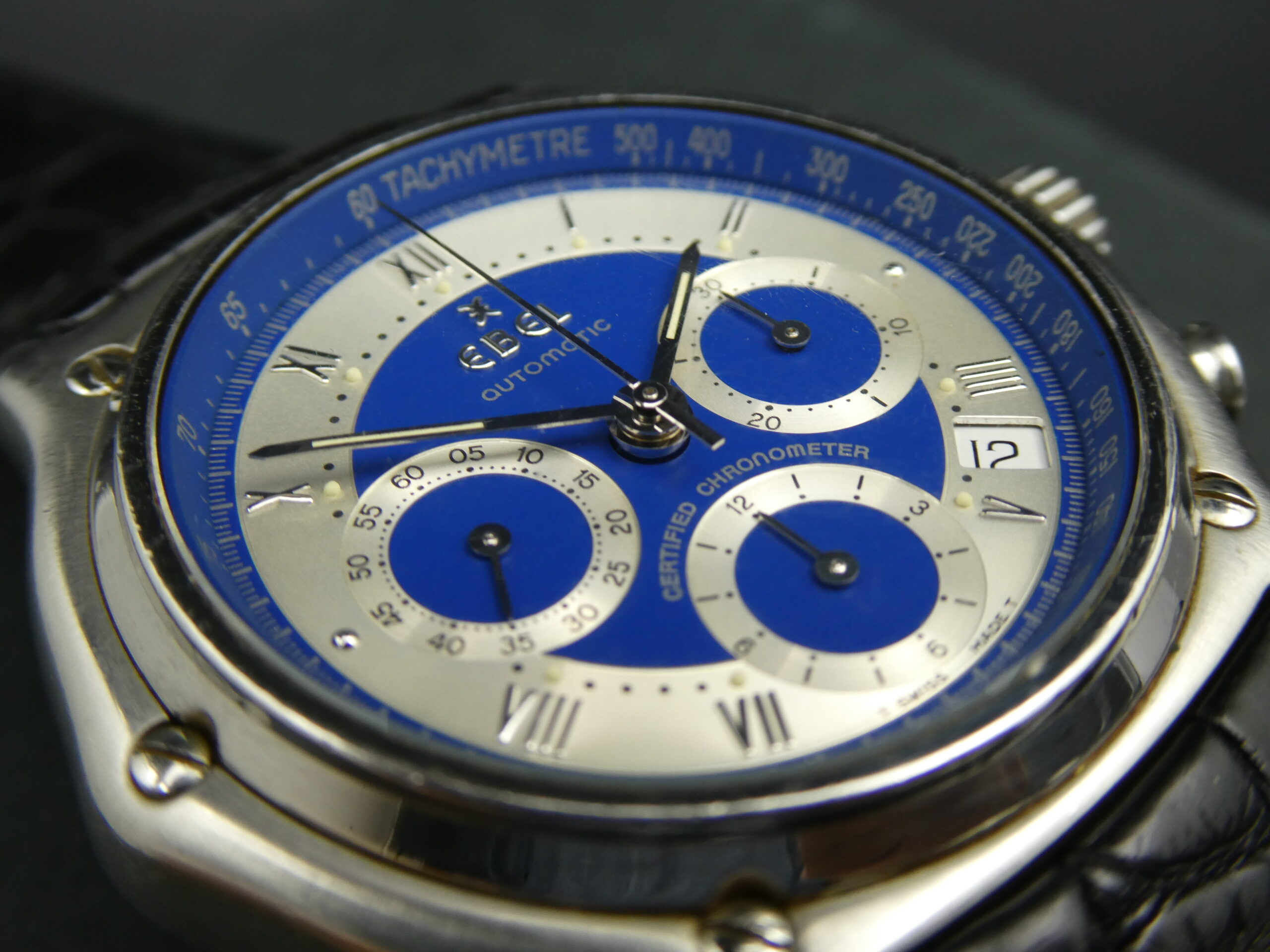 x SOLD x Ebel 1911 LeModulor Chronograph Blue dial E9137241 - Image 11