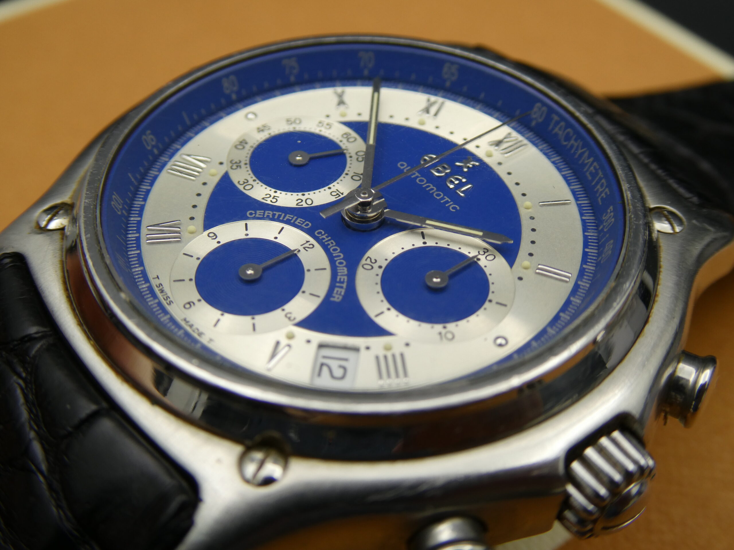 x SOLD x Ebel 1911 LeModulor Chronograph Blue dial E9137241 - Image 8