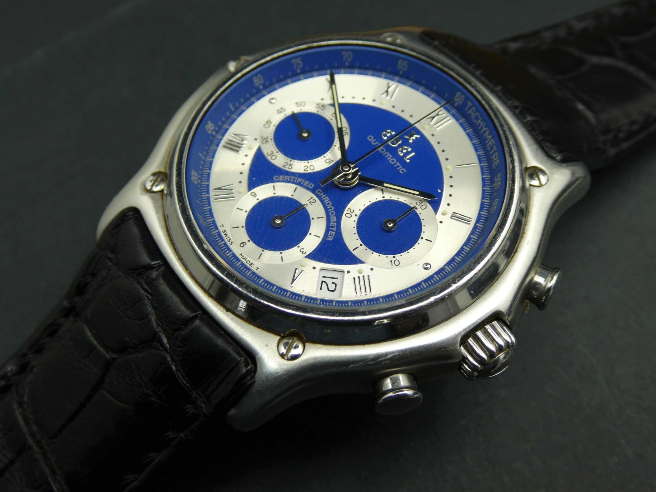 x SOLD x Ebel 1911 LeModulor Chronograph Blue dial E9137241 - Image 5