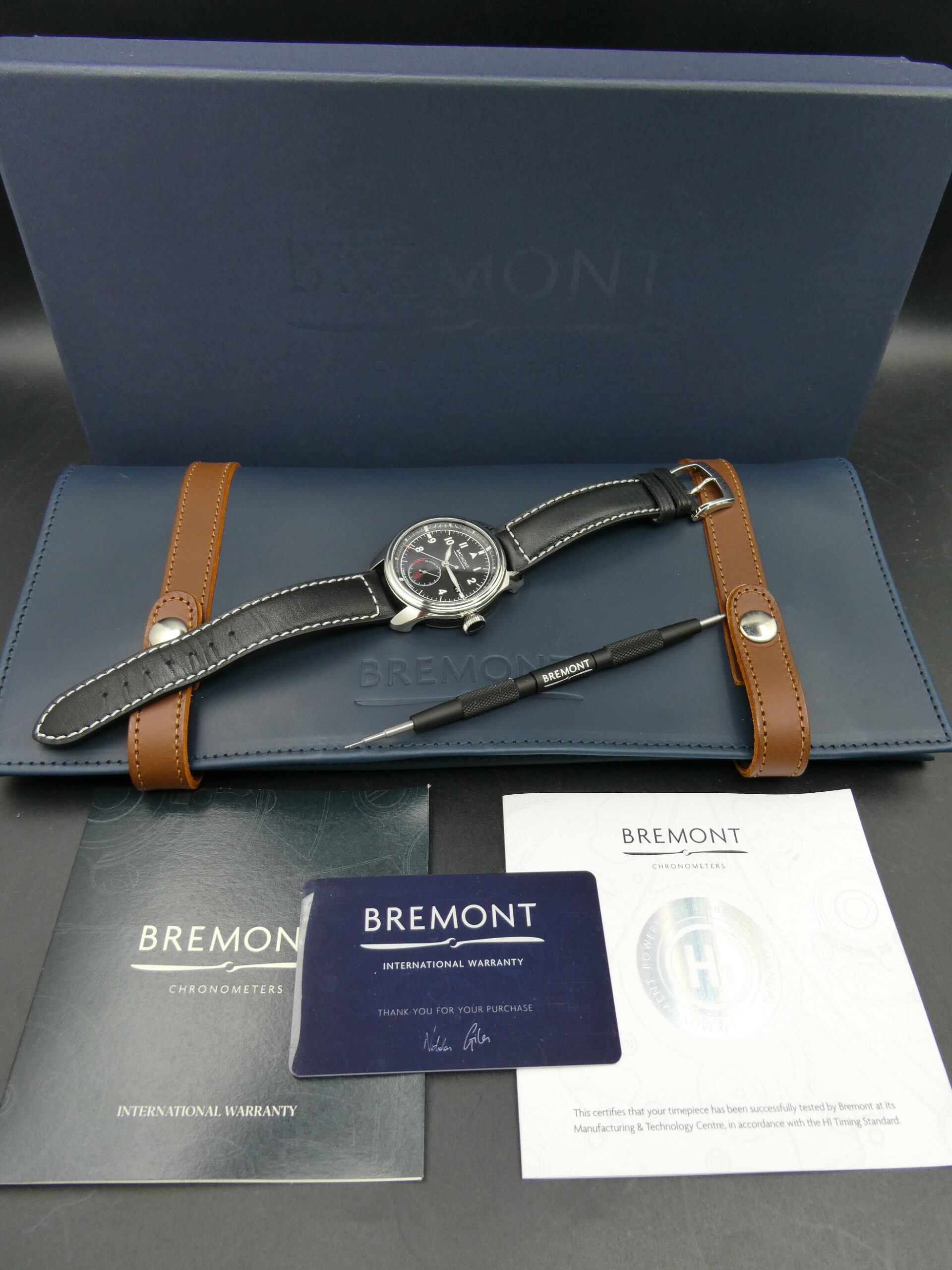 x SOLD x Bremont Fury Black Dial H1 Generation Automatic Power Reserve 40mm - Image 2