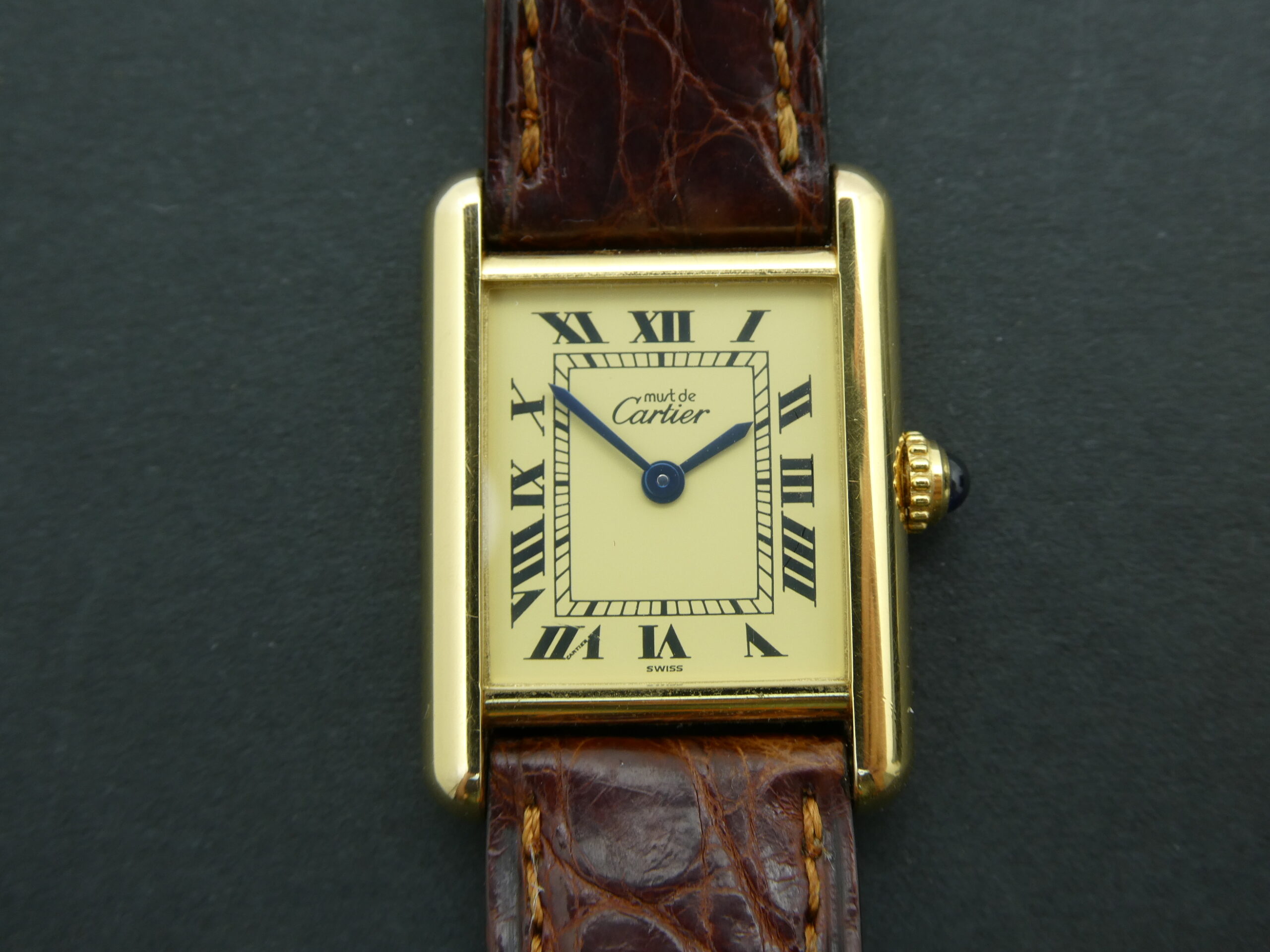 x SOLD x Cartier Must De Tank Vermeil 925 Silver Ladies Quartz 1613 W1003153 - Vintage - Image 4
