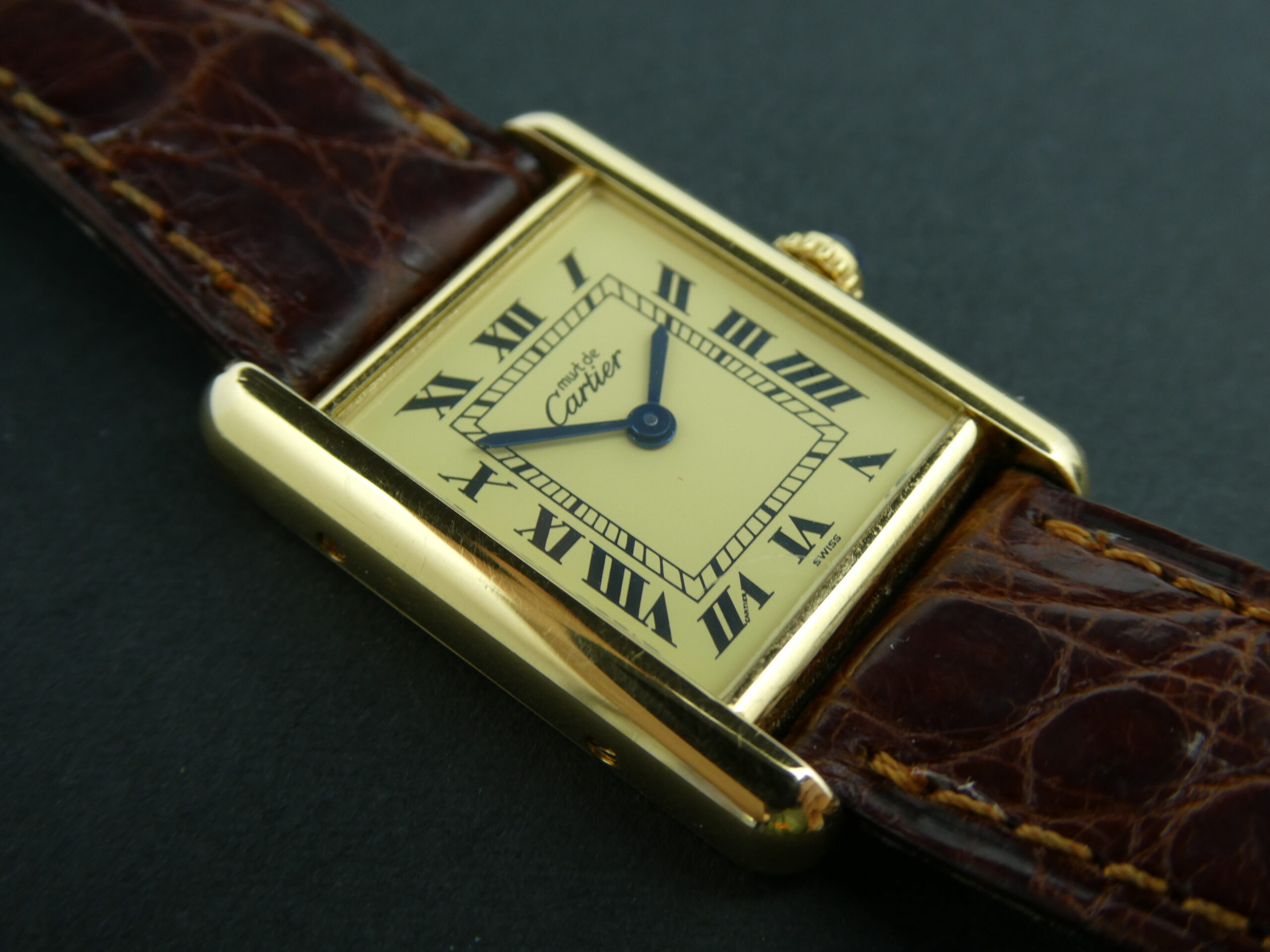 x SOLD x Cartier Must De Tank Vermeil 925 Silver Ladies Quartz 1613 W1003153 - Vintage - Image 5