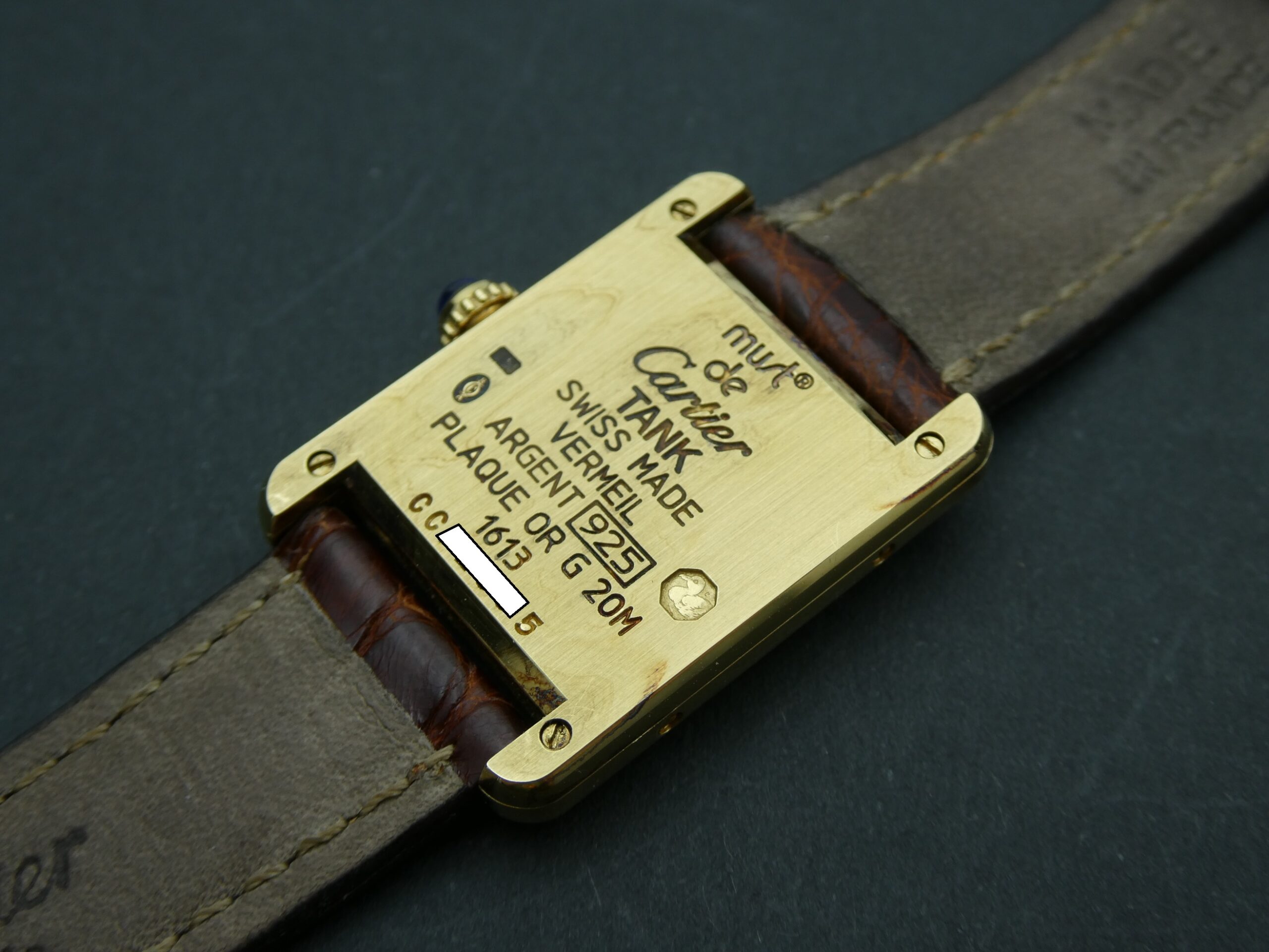 x SOLD x Cartier Must De Tank Vermeil 925 Silver Ladies Quartz 1613 W1003153 - Vintage - Image 10