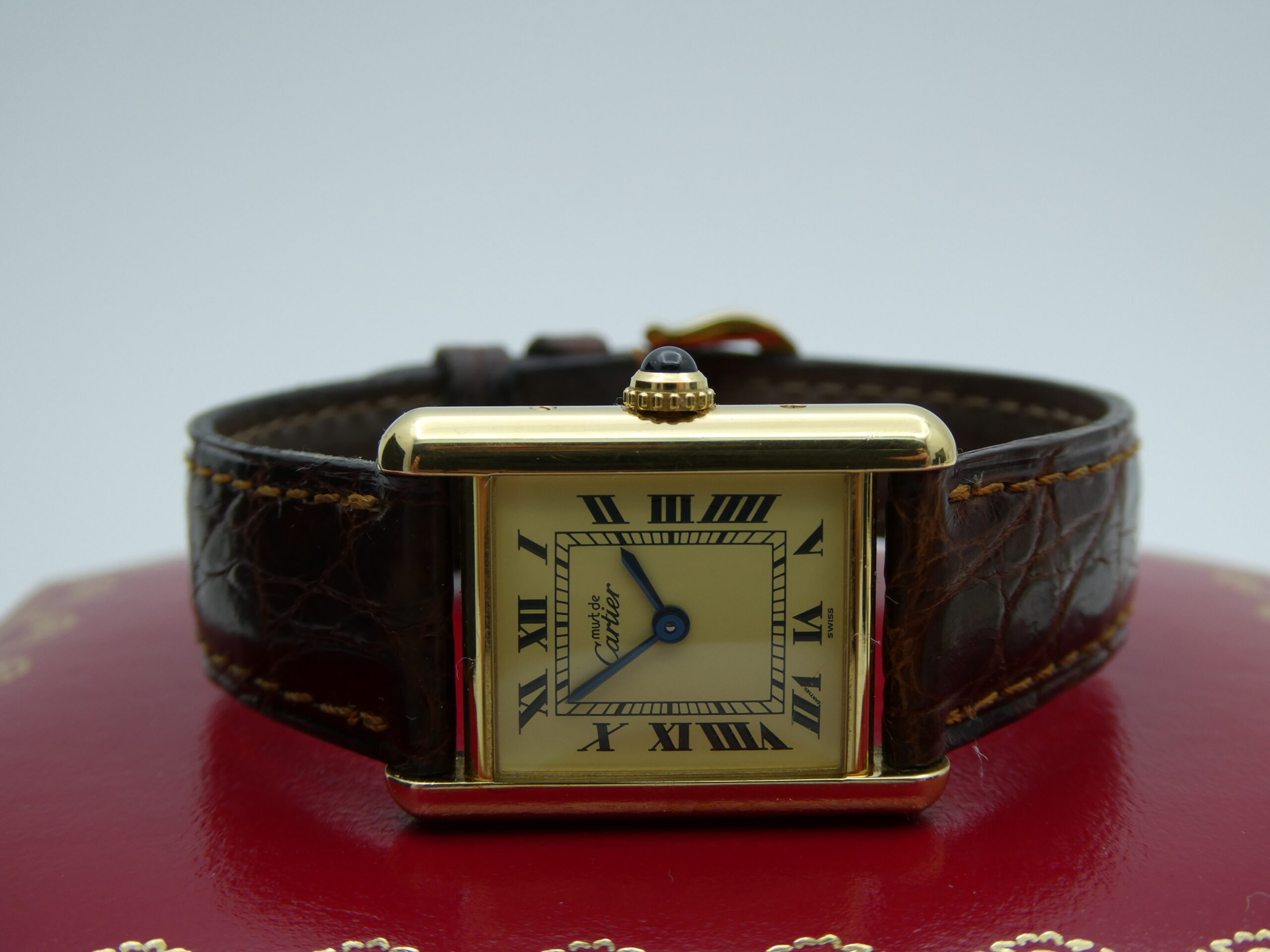 x SOLD x Cartier Must De Tank Vermeil 925 Silver Ladies Quartz 1613 W1003153 - Vintage - Image 7