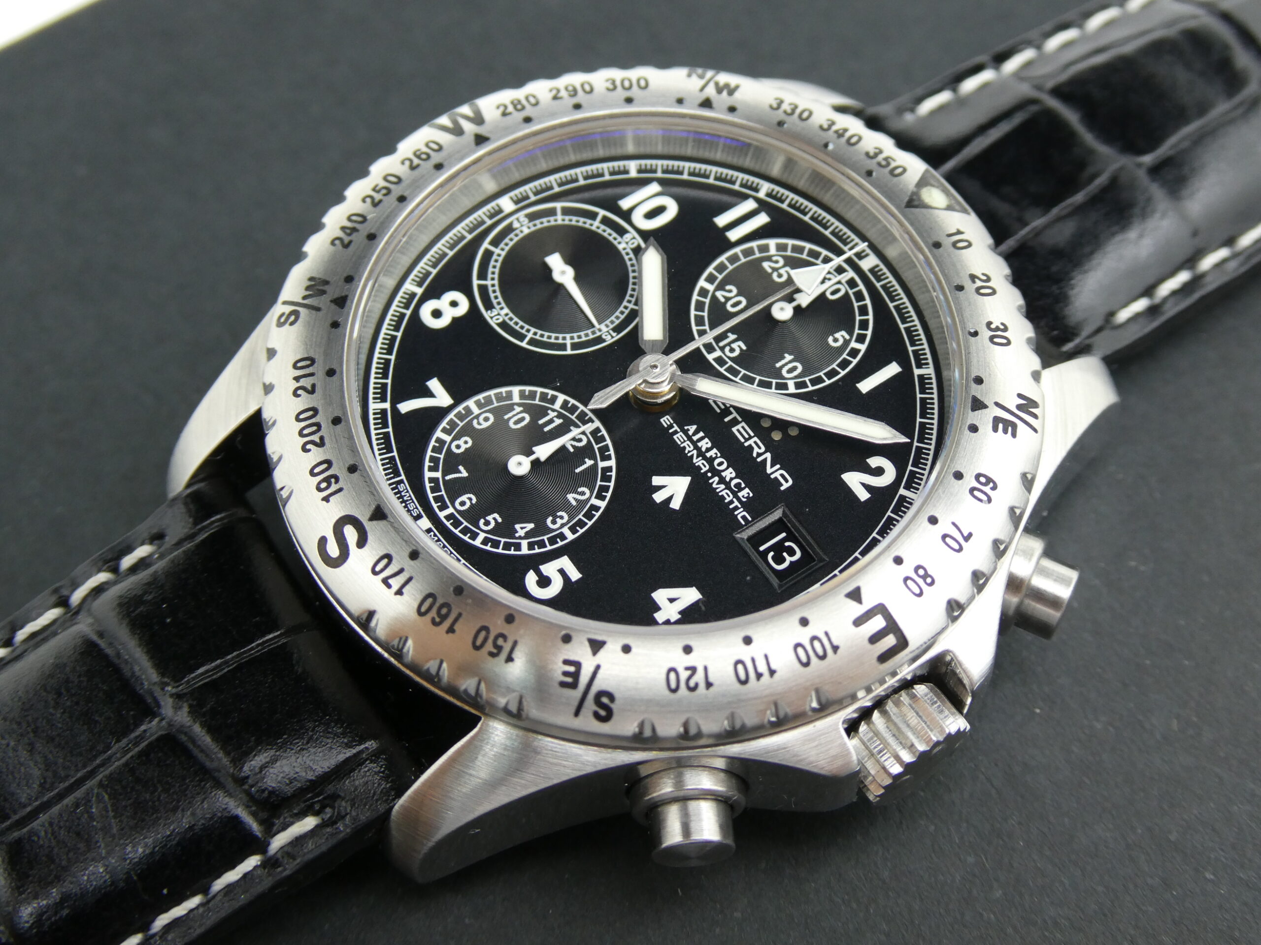 x SOLD x Eterna Airforce 7750 Automatic Chronograph 8418.41 - Image 7
